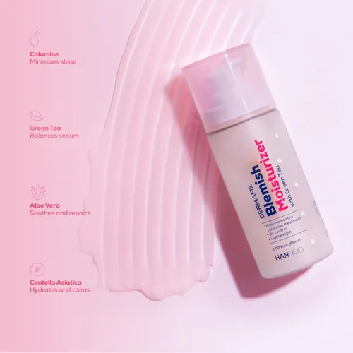 Vista 4 de Hanhoo Dermafix - Hidratante antimanchas, 2.02 onzas líquidas, con calamina, té verde y aloe, hidratante facial diario ligero, para piel grasa