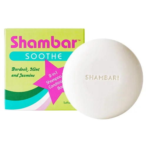 Vista 7 de Shambar HYDRATE - Barra de champú y acondicionador natural Lavado de cabello sólido con miel de manuka y mango Barra de champú segura sin