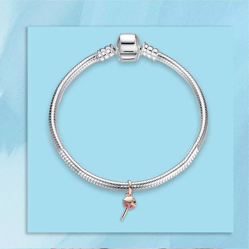Vista 4 de H.ZHENYUE Colgante de plata esterlina S925 para pulsera, collar, cruz amarilla, regalos para mujeres y niñas, Plata esterlina, Circonita Cúbica