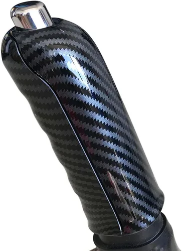 Vista 4 de ruihe Cubierta de manija de freno de mano de estacionamiento de color fibra de carbono moldura compatible con Ford Ranger 2016 2017 2018 2019 2020