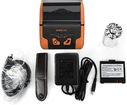 Vista 5 de Impresora POS portátil Rongta de 80 mm, impresora térmica móvil de recibos, conexión USB y Bluetooth, compatible con teléfono Android,