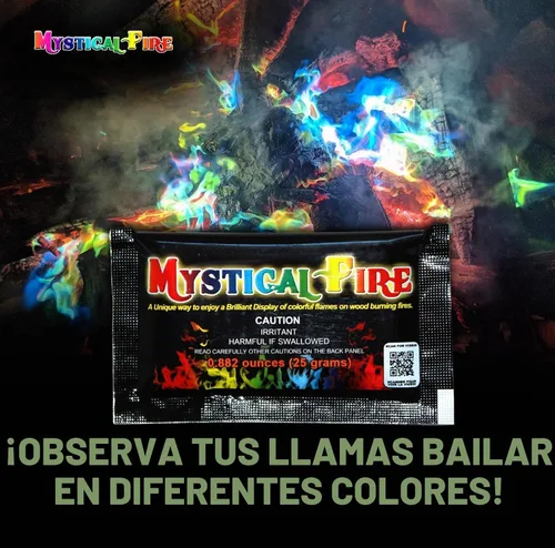 Vista 7 de Mystical Fire Paquetes de cambio de color para fogatas, chimeneas o campamentos, mágicos y duraderos, multicolores, diversión familiar