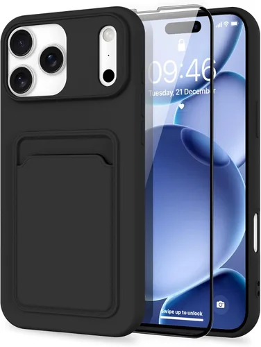 Vista 40 de MZELQ Compatible con iPhone 11 Funda TPU Soporte para Tarjetas Cubierta de Billetera, Protección de Cámara + Protector de Pantalla Funda Suave