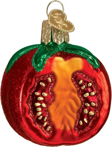 Vista 9 de Old World Christmas - Adorno de semillas de jardín con diseño de paleta, de vidrio soplado para árbol de Navidad, decoración festiva hecha a mano