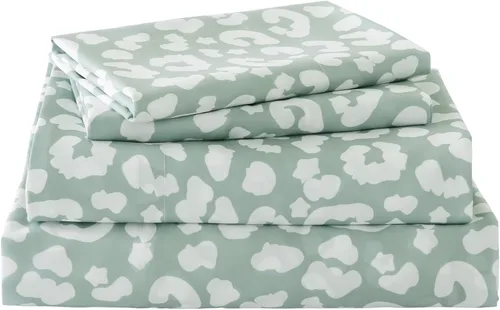 Vista 72 de Yibeizi - Juego de sábanas con estampado floral para cama de tamaño queen, sábanas de microfibra con patrón botánico boho, fundas para almohada