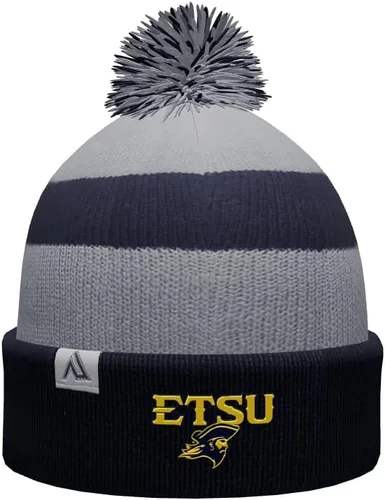 Vista 64 de NCAA Prime - Gorro de punto de invierno con pompón plegable