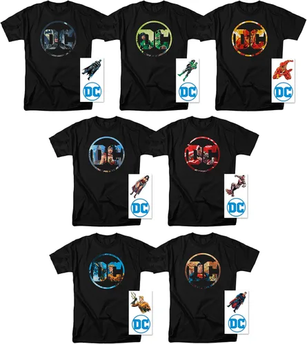Vista 3 de Popfunk Camiseta y pegatinas con logotipo de Superman