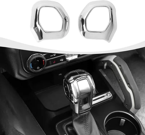 Vista 12 de RAZPOY Cubierta de la perilla de la palanca de cambios compatible con accesorios interiores Ford Bronco 2021-2025, color azul