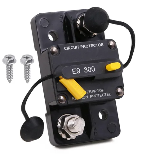 Vista 8 de Disyuntor manual de 12 V, 24 V, 15 A, reinicio manual para automóvil, RV, solar, marina, automoción, 12 voltios, 32 V CC, disyuntor de motor