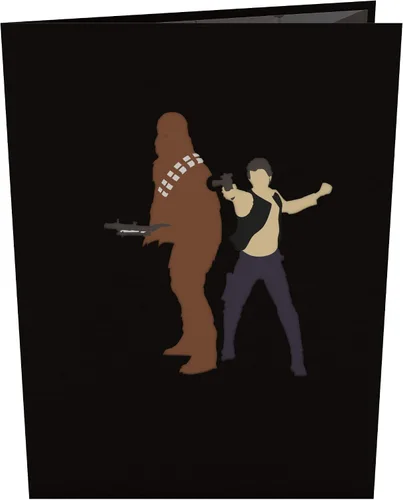 Vista 3 de Lovepop Star Wars™ The Death Star™ Tarjeta Desplegable de Enfrentamiento de la Estrella de la Muerte, Tarjeta 3D, Tarjeta de Cumpleaños, Tarjeta