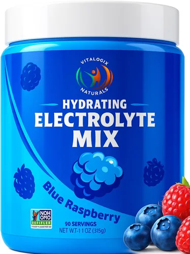 Vista 9 de Polvo de electrolitos – Mezcla de hidratación de manzana crujiente sin azúcar 90 porciones Keto, vegano, sin gluten Electrolitos naturales