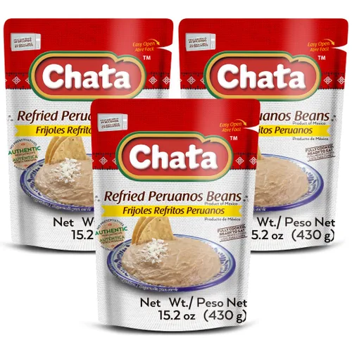 Vista 19 de Chata Frijoles negros tradicionales mexicanos refritos, 15.2, paquete de 1