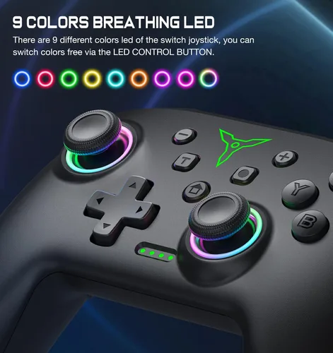 Vista 2 de Controlador de interruptor, controlador Switch Pro compatible con Nintendo Switch ControllerSwitch LiteOLED, controladores inalámbricos