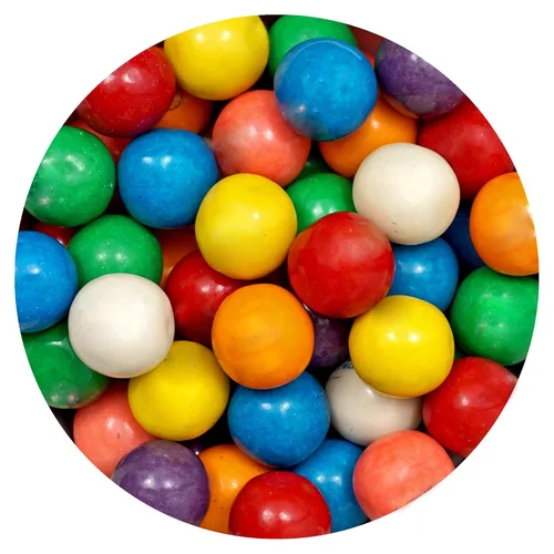 Vista 9 de Bolas de chicle para máquina de chicle, mini bolas de goma de mascar de 0.5 pulgadas, aprox. 560 piezas, bolsa a granel de 2 libras, bolas de goma