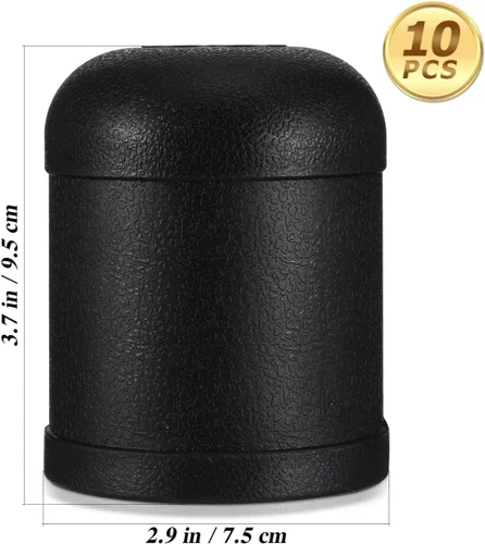 Vista 6 de Alipis Vaso de dados de plástico de 2.95 x 2.95 x 3.93 pulgadas, caja de dados duradera para fiesta de KTV, taza divertida con tapa, barajador