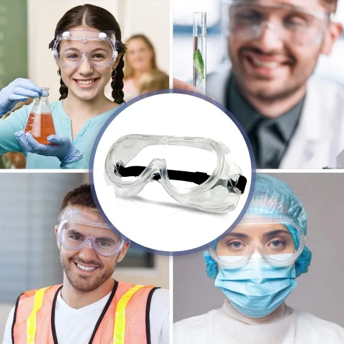 Vista 4 de SIPA Gafas protectoras de seguridad, gafas ligeras y suaves con protección de marco transparente