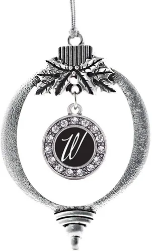 Vista 490 de Inspired Silver - Adorno de cromosoma 21 con dije de círculo de plata con joyas de circonita cúbica
