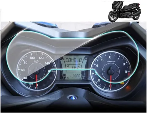 Vista 4 de LAHTI Protector de pantalla de salpicadero para Yamaha y AHA XMAX250 XMAX300 X-MAX XMAX 300 XMAX 250 400 125 2017-2019 Protector de pantalla