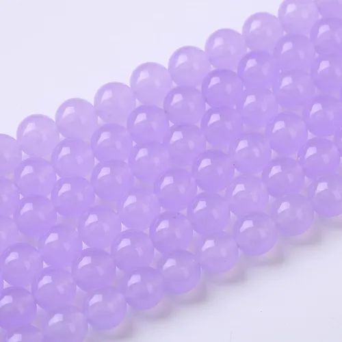 Vista 46 de Cuentas sueltas redondas de gemas naturales cuentas de piedra de energía de cristal para hacer joyas 15" (calcedonia afgana, 6 mm)