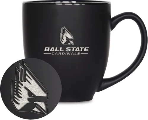 Vista 9 de Rico Industries - Taza de cerámica mate negra con grabado láser estándar de 15oz para NCAA (escuelas T & U) - Para bebidas calientes o frías