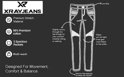 Vista 6 de X RAY Pantalones de mezclilla para bebé, cintura elástica en el interior, rasgados, moto, pantalones de mezclilla desgastados