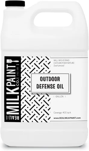 Vista 7 de Real Milk Paint, Acabado de madera para muebles de exterior, aceite de defensa de 32 onzas, sellador, protector con aceite Tung para acabado