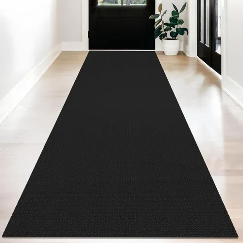 Vista 99 de KOZYFLY - Tapetes de pasillo, lavables, con respaldo de goma antideslizante, tapete de algodón para interiores, entrada, puerta trasera, habitación