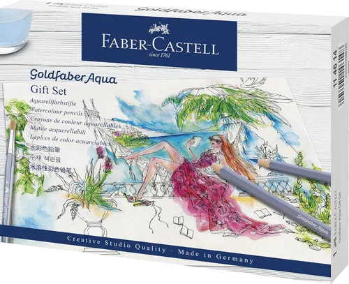 Vista 13 de Faber-Castell Creative Studio Goldfaber - Lápices de colores, lata de 48
