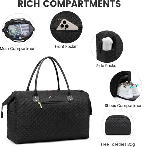 Vista 2 de LOVEVOOK Bolsa Weekender para mujer