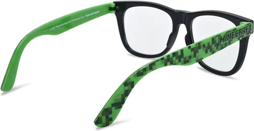 Vista 6 de Minecraft Gafas de bloqueo de luz azul con bolsa para computadora y protección de gafas para videojuegos