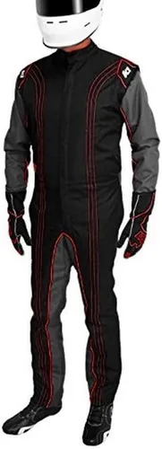 Vista 22 de K1 Race Gear CIK/FIA traje de competición de go kart, nivel 2, aprobado, M, Rojo