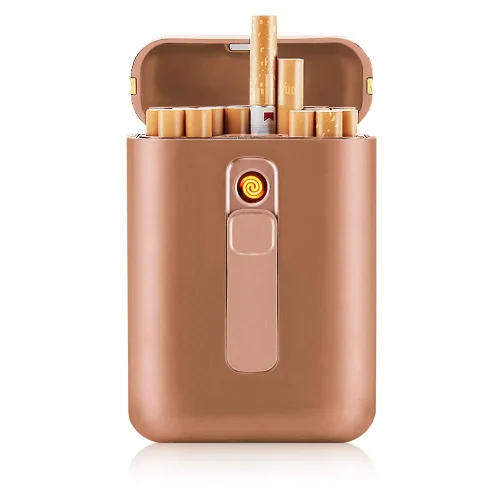 Vista 11 de Caja de cigarrillos con caja de cigarrillos más encendedor, paquete portátil tamaño King, 20 unidades, cigarrillos de tamaño regular, encendedores