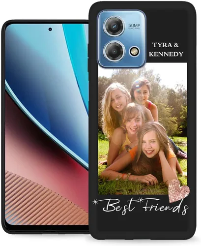 Vista 20 de Funda personalizada para Motorola Moto G Stylus 2020 con nombre de foto, texto y foto, GStylus personalizado -20 funda suave y fina (negro) de 6.4