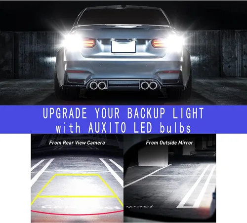 Vista 6 de 2 bombillas LED de respaldo para automóvil, T15-2835-15SMD, bombillas de freno LED de 1.5 x 0.5 pulgadas, universales para la mayoría