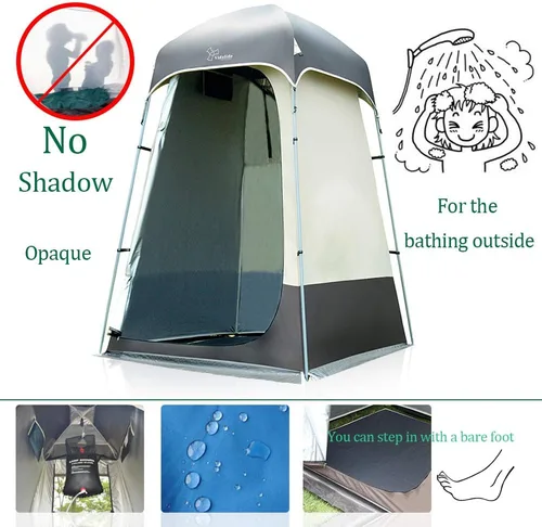 Vista 3 de Carpa de Ducha al Aire Libre Cambiador de Privacidad Carpas de Camping Portátiles
