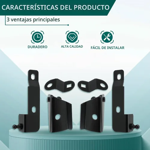 Vista 3 de AUTOKAY Capuchas de gas Soporte de elevación FBN-NH-D40 compatible con Nissan Frontier Navara D40 2004-2018, 2