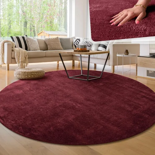 Vista 28 de Paco Home Alfombra suave en cobre acogedora alfombra antideslizante color sólido lavable, tamaño: 6'7" x 9'2" Marrón cobre