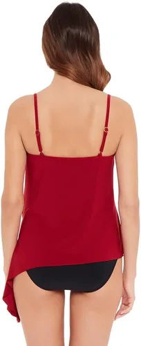 Vista 3 de MagicSuit Women's DD-Cup Solid Alex V-Neck Tankini Top with Underwire Bra and Adjustable Straps