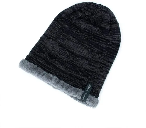 Vista 5 de LLmoway Gorro de invierno cálido y elástico para hombre y mujer, con forro polar