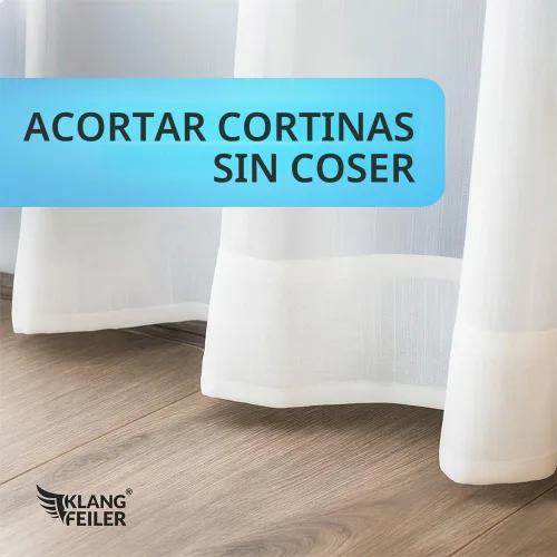Vista 6 de Klangfeiler® Tela de dobladillo para planchar, 0.75 pulgadas x 32 yardas, extrafuerte, requiere planchado