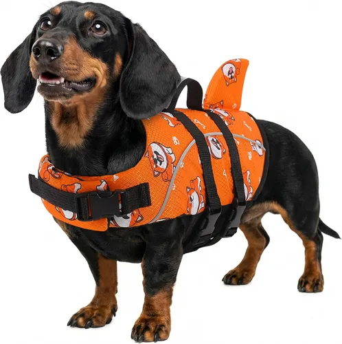 Vista 42 de Queenmore Chaleco Salvavidas para Perros Pequeños XXS, Chalecos Salvavidas para Cachorros para Perros Pequeños, Chaleco Salvavidas para Perros