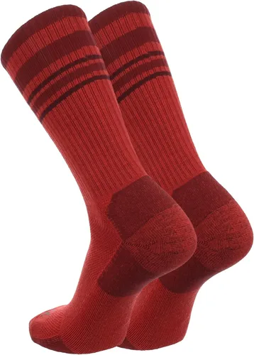 Vista 9 de TCK Calcetines de lana merino para hombres y mujeres para senderismo, caza, ciclismo de montaña, longitud de la tripulación para botas