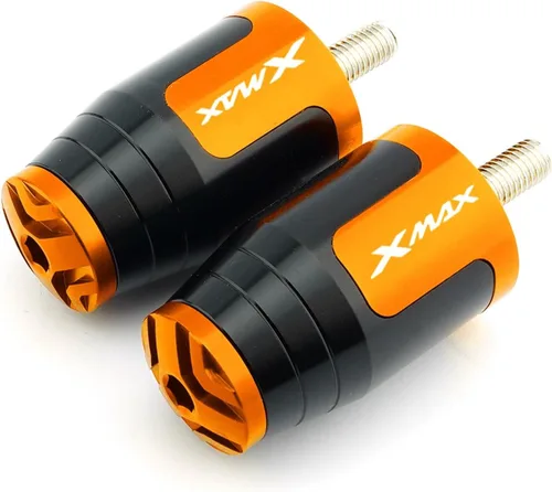 Vista 5 de Motorcycle 1 Pair Motorcycle Handle Grips Ends Plug for Yamaha Xmax 125 250 300 400 CNC Handlebar Hand Grip Cover Xmax125 Xmax250 7/8“ 22MM Handle