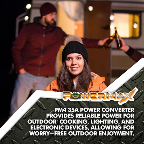 Vista 6 de PowerMax 35 Amp Convertidor de energía para RV Cargador de batería inteligente de 4 etapas de 12V 110V AC a 12V DC Salida ajustable