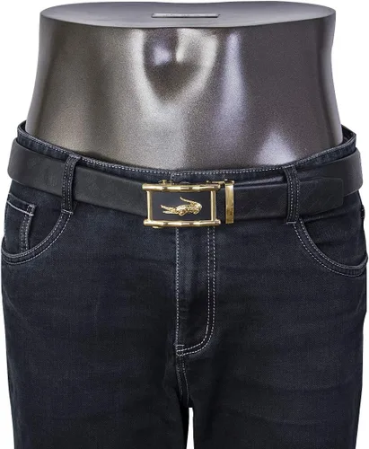 Vista 5 de Barry Wang - Hebilla de cinturón para hombre, hebilla extraíble, ajustable, sin correa de cuero
