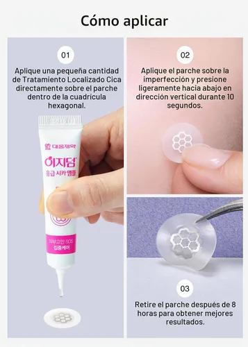 Vista 7 de EasyDerm Quick Microdart - Parche para espinillas de magnesio 10ea Calmante rápido