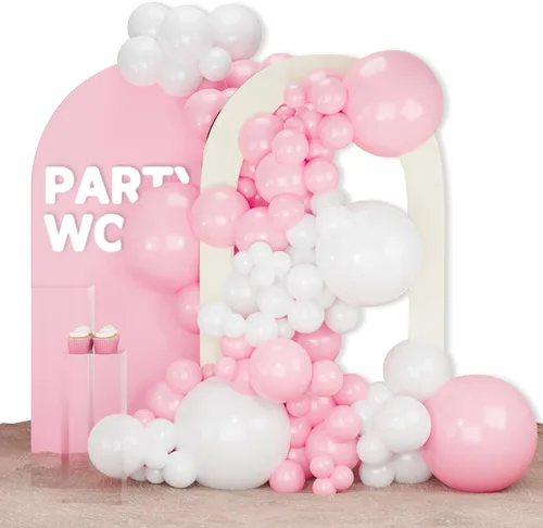 Vista 71 de PartyWoo - Globos nude de 140 piezas en diferentes tamaños de 18, 12, 10, 5 pulgadas, kit de arco de globos de color neutro y melocotón estilo boho