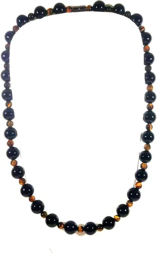 Vista 2 de Auras by Osiris Beaded Necklaces for Men Healing Crystal Protection Stone Mens Necklaces Handmade in USA by Master Shaman