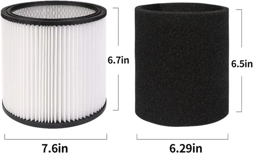 Vista 5 de 90304 Filtros de cartucho HEPA de repuesto con tapa, compatibles con Shop-Vac Shop Vac 90304, 90350, 90333, 903-04-00, 9030400, 90585 aspiradoras