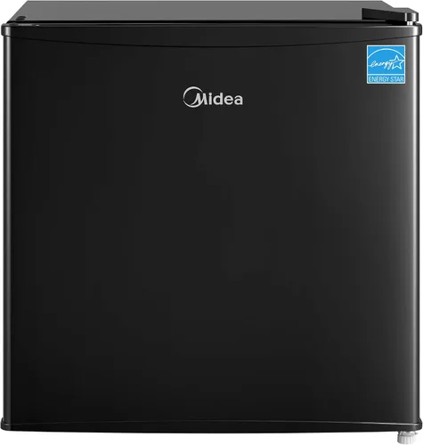 Vista 11 de Midea MERM33S1AST - Mini nevera compacta de 3.3 pies cúbicos con luz interna, termostato ajustable, puerta reversible, bajo ruido para dormitorio